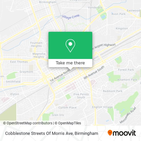 Mapa de Cobblestone Streets Of Morris Ave