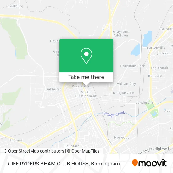 RUFF RYDERS BHAM CLUB HOUSE map