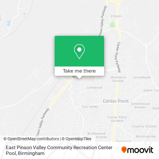 East Pinson Valley Community Recreation Center Pool map