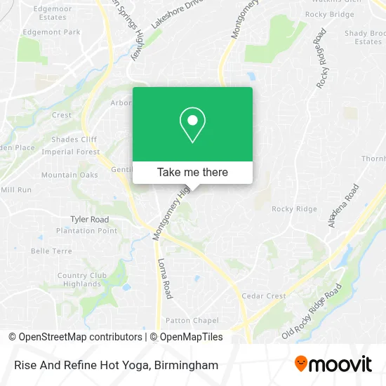 Rise And Refine Hot Yoga map