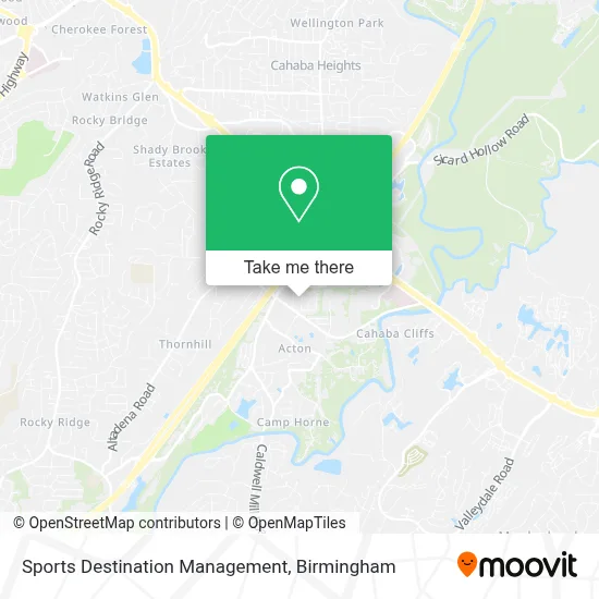 Sports Destination Management map