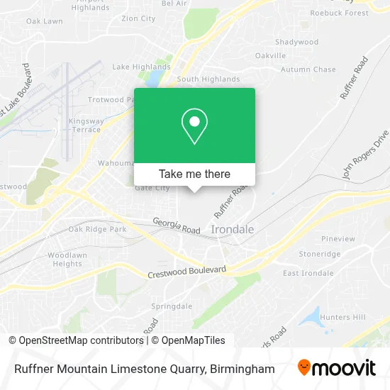 Mapa de Ruffner Mountain Limestone Quarry
