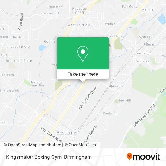 Kingsmaker Boxing Gym map