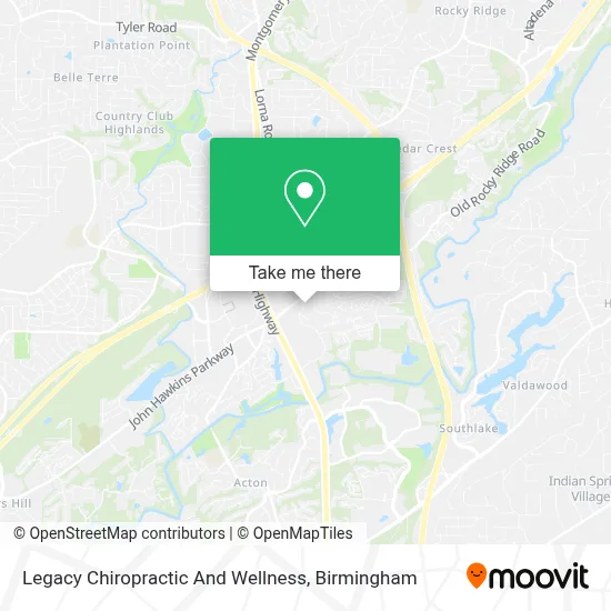 Legacy Chiropractic And Wellness map