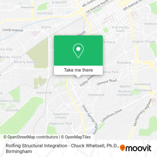 Mapa de Rolfing Structural Integration - Chuck Whetsell, Ph.D.