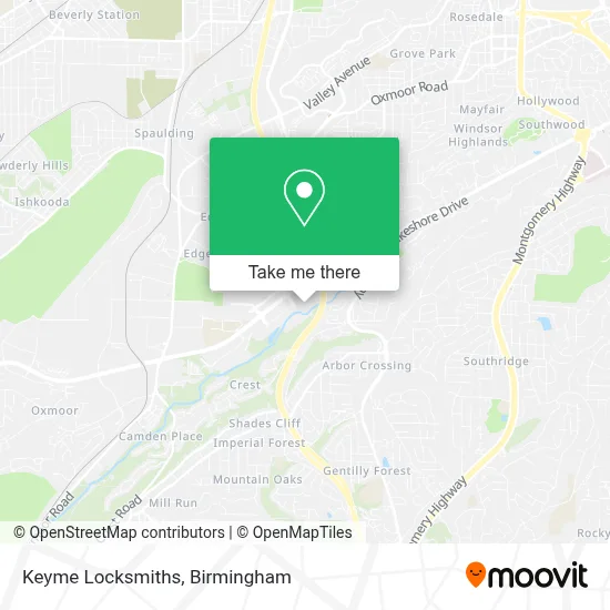 Keyme Locksmiths map