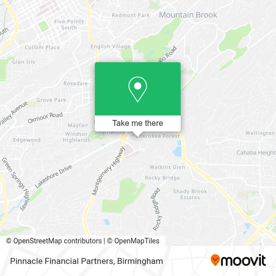 Pinnacle Financial Partners map