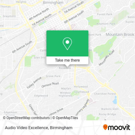 Audio Video Excellence map