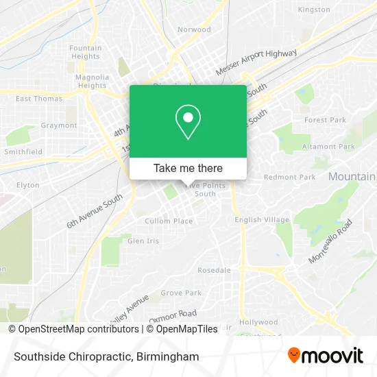 Southside Chiropractic map