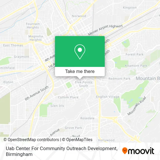 Uab Center For Community Outreach Development map