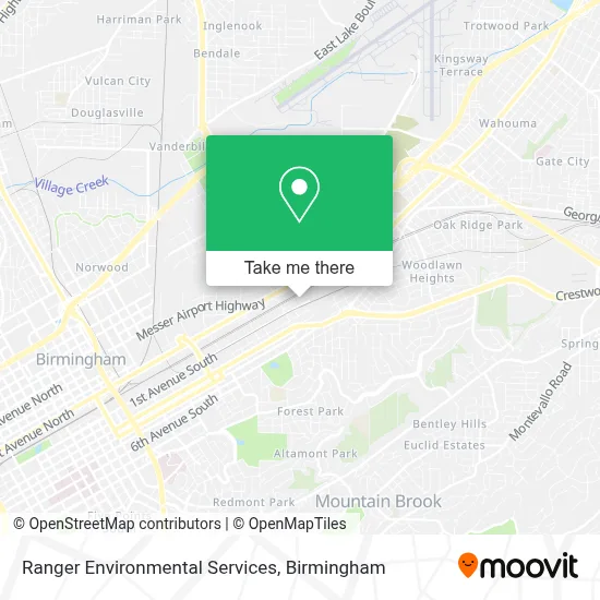 Ranger Environmental Services map