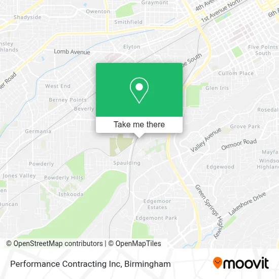 Performance Contracting Inc map