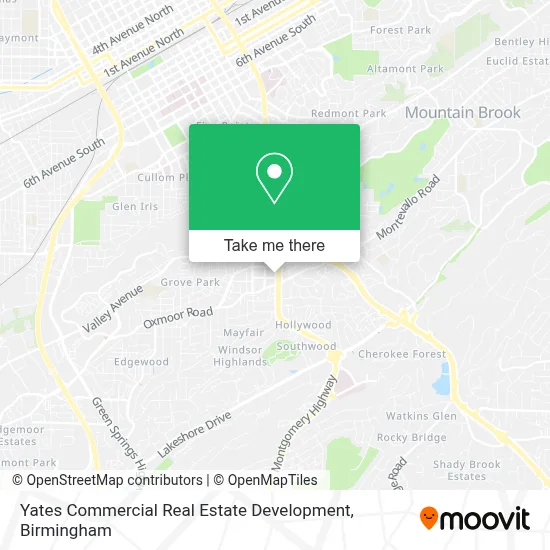 Yates Commercial Real Estate Development map