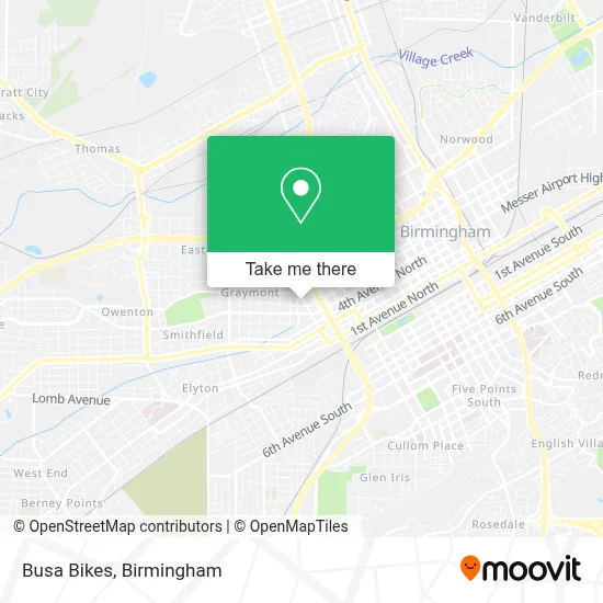 Busa Bikes map