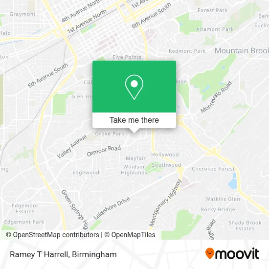 Ramey T Harrell map