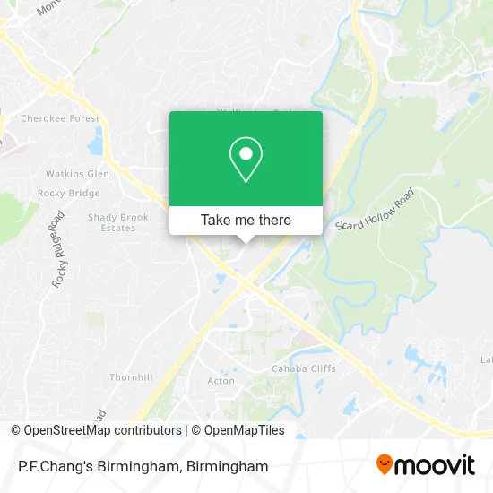 P.F.Chang's Birmingham map