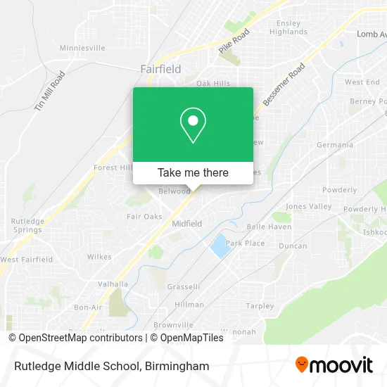 Mapa de Rutledge Middle School