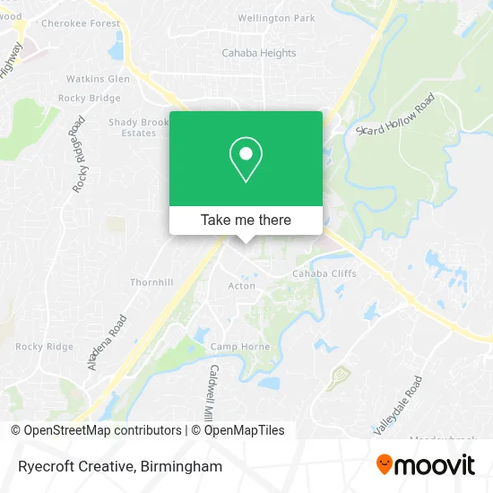 Ryecroft Creative map