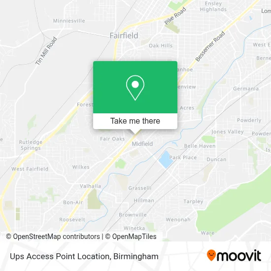 Ups Access Point Location map