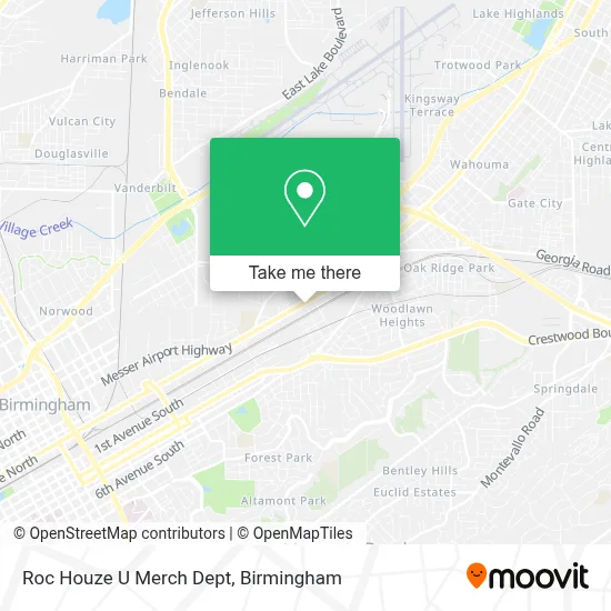 Roc Houze U Merch Dept map