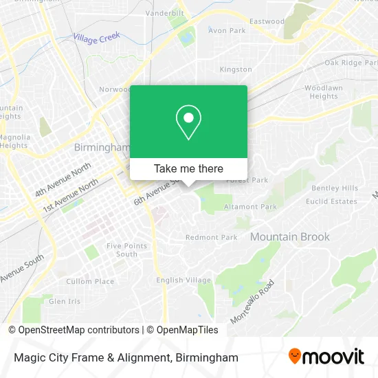 Magic City Frame & Alignment map