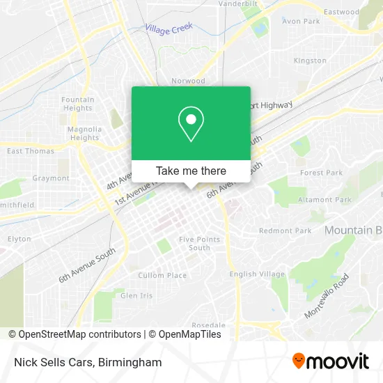 Nick Sells Cars map