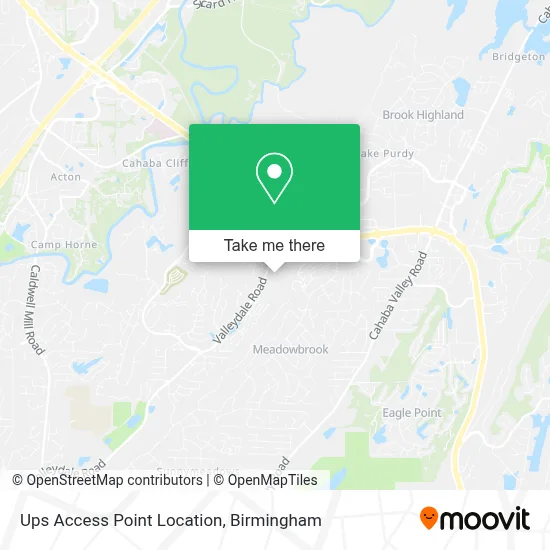 Ups Access Point Location map