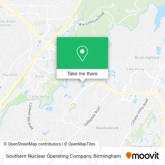 Southern Nuclear Operating Company map