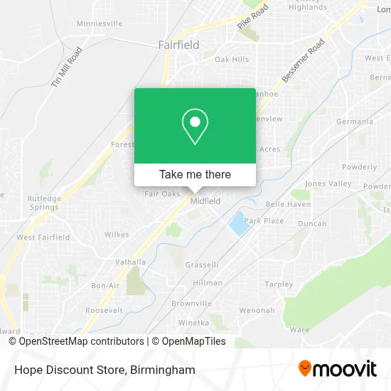 Hope Discount Store map