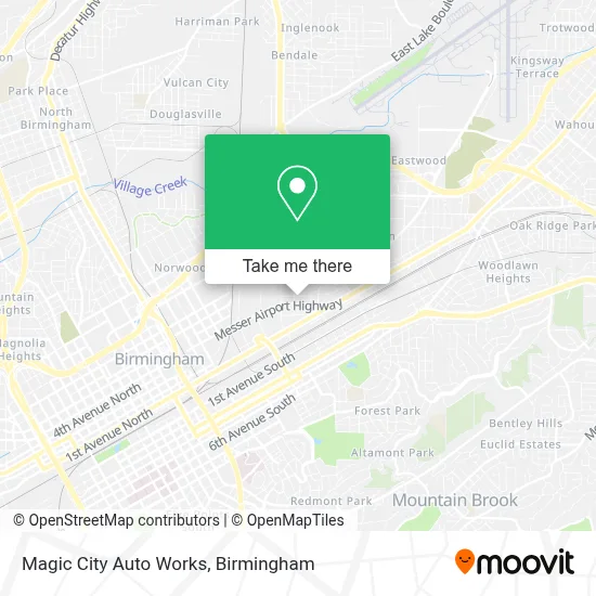 Magic City Auto Works map