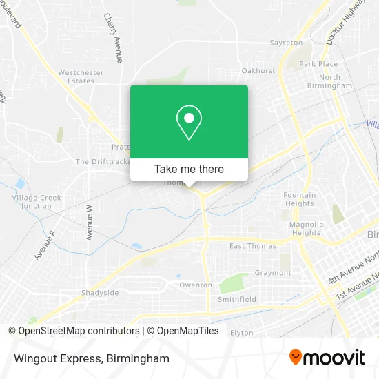 Wingout Express map