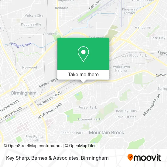 Key Sharp, Barnes & Associates map