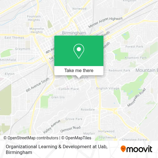 Organizational Learning & Development at Uab map