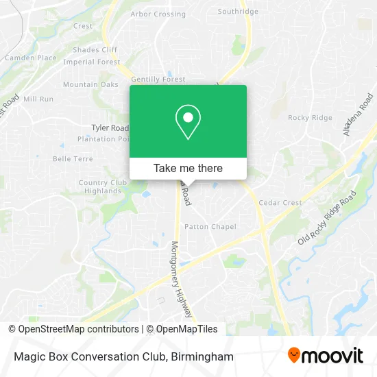 Magic Box Conversation Club map