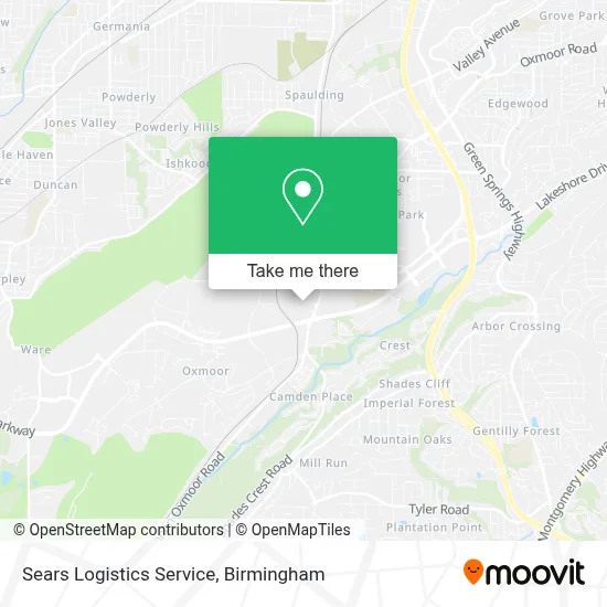 Sears Logistics Service map
