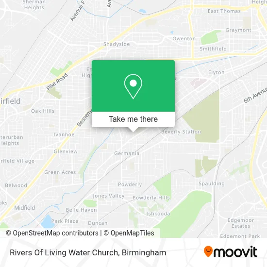 Rivers Of Living Water Church map