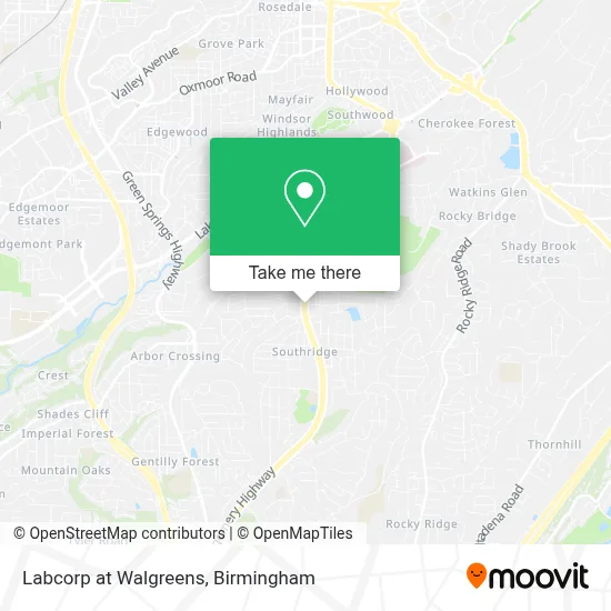 Labcorp at Walgreens map