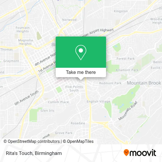 Rita's Touch map