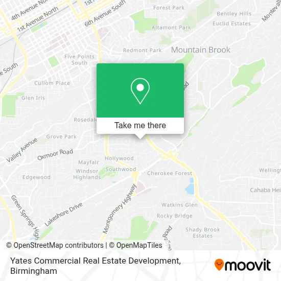 Yates Commercial Real Estate Development map