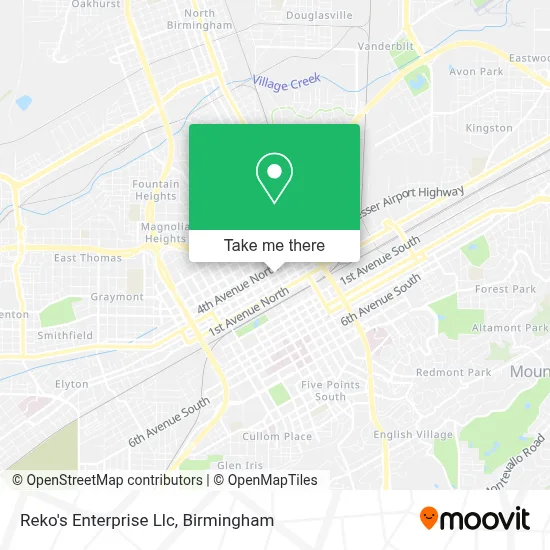 Reko's Enterprise Llc map