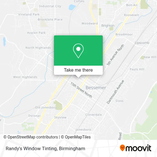Mapa de Randy's Window Tinting