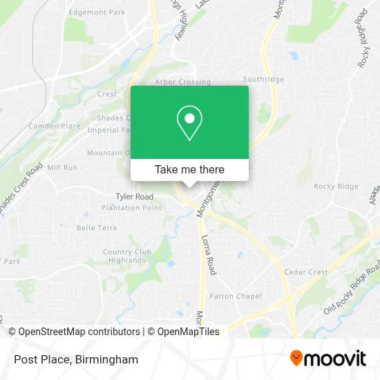Post Place map