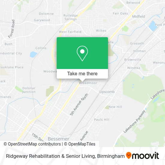 Ridgeway Rehabilitation & Senior Living map