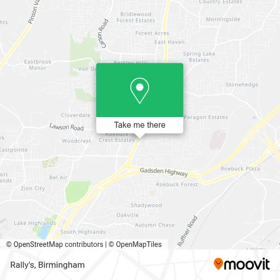 Rally's map