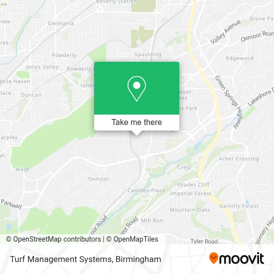 Turf Management Systems map
