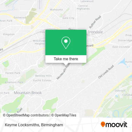Keyme Locksmiths map