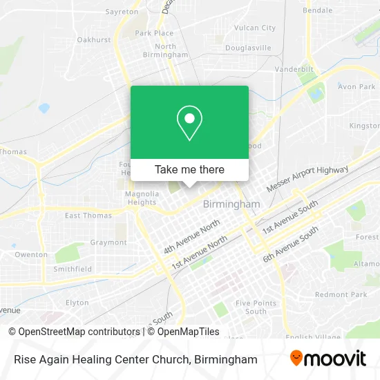 Rise Again Healing Center Church map
