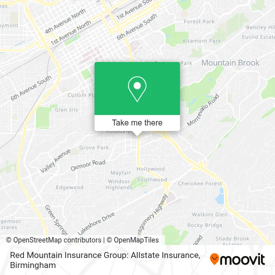 Red Mountain Insurance Group: Allstate Insurance map
