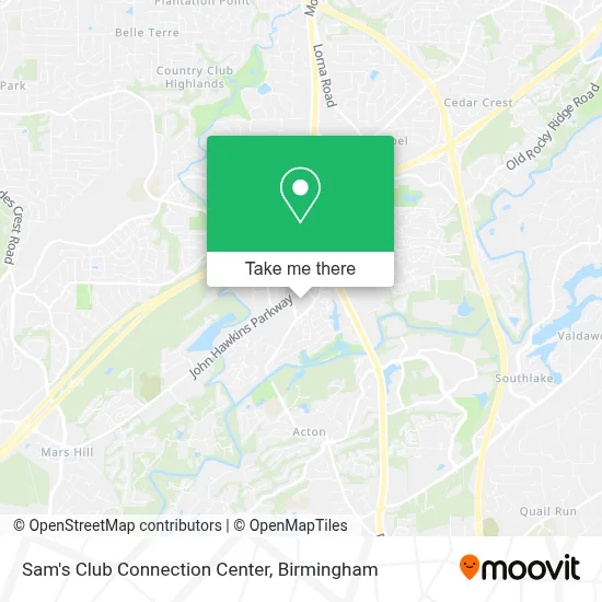 Sam's Club Connection Center map