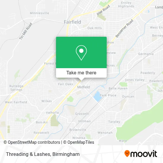 Threading & Lashes map